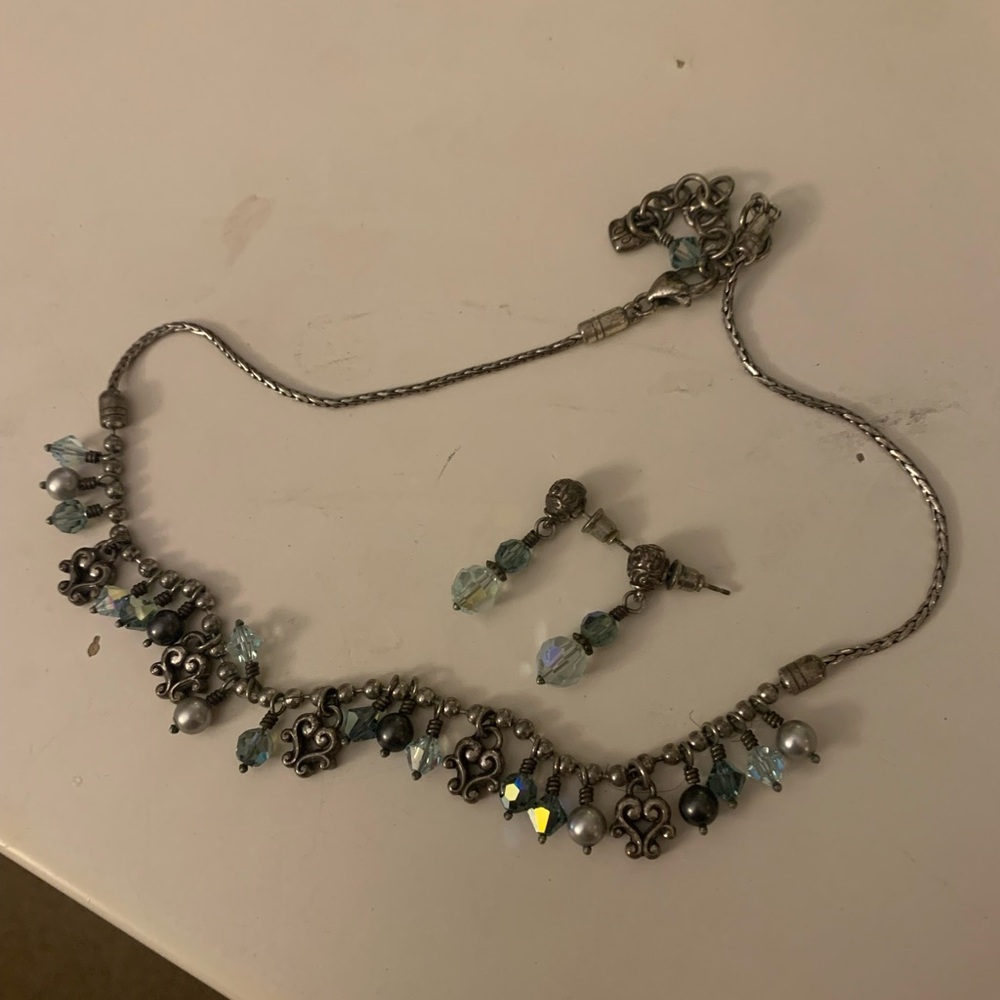 Brighton necklace and earring set beaded